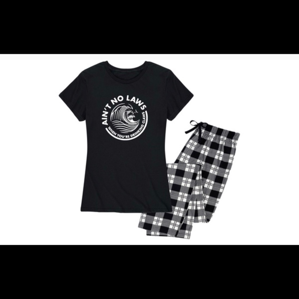 New Nap Chat Ain’t No Laws Women’s Pajama Set 2 piece